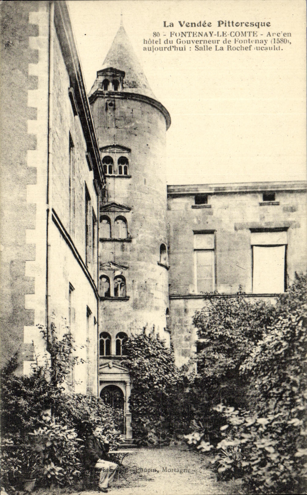 VINTAGE POSTCARD Fontenay the Count Arc in hotel of the governor of Fontenay