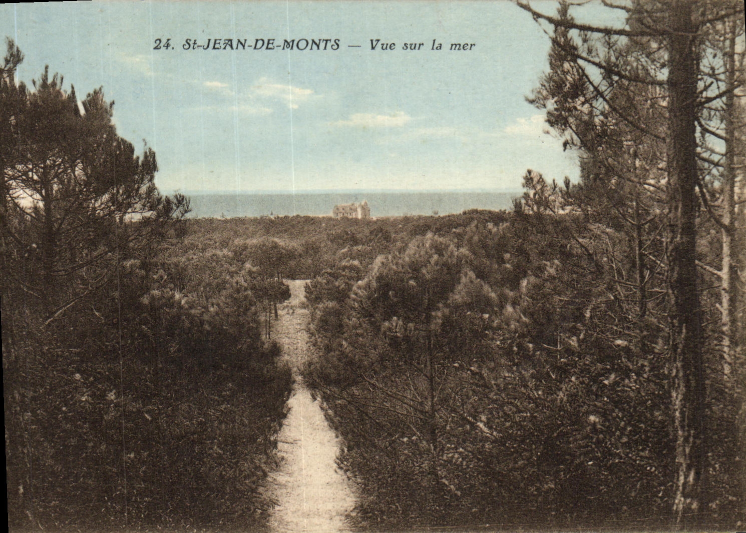 CPA St Jean de Monts Vue sur la Mer