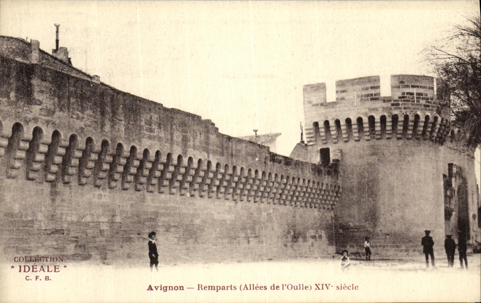 Paredes de Avignon de la POSTAL de la VENDIMIA idas de L oulie