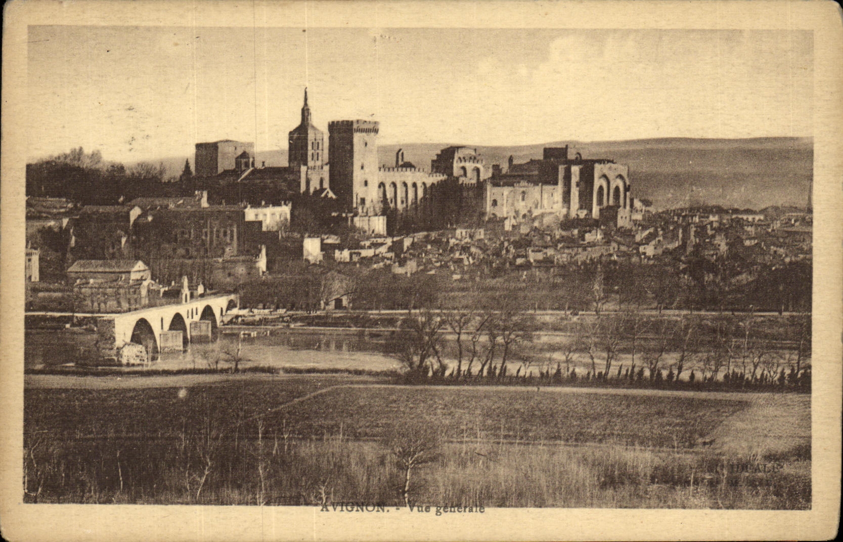 Opinion de Avignon de la POSTAL de la VENDIMIA