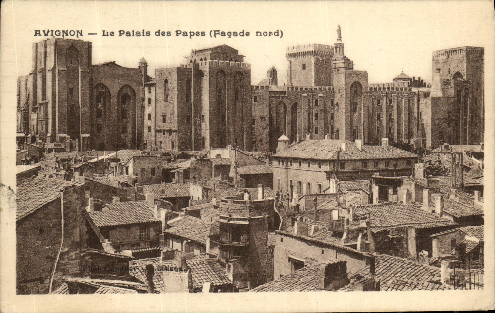 POSTAL Avignon de la VENDIMIA el paladar de los papas Northern Frontage