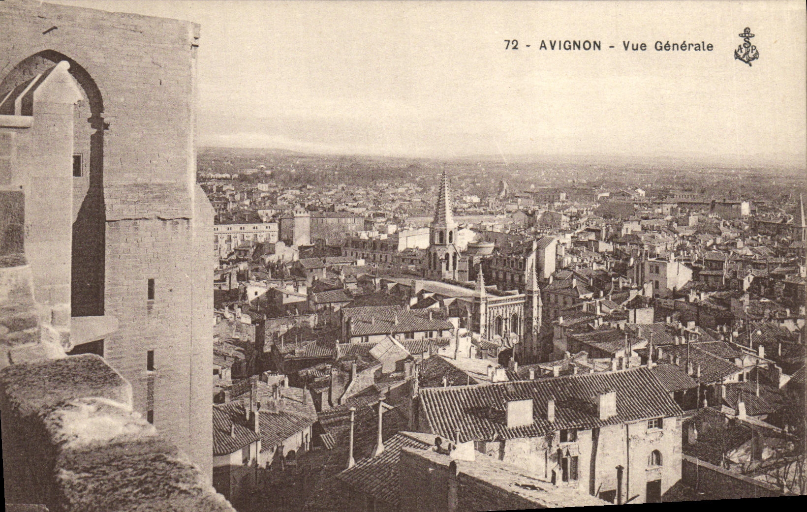 Opinion de Avignon de la POSTAL de la VENDIMIA