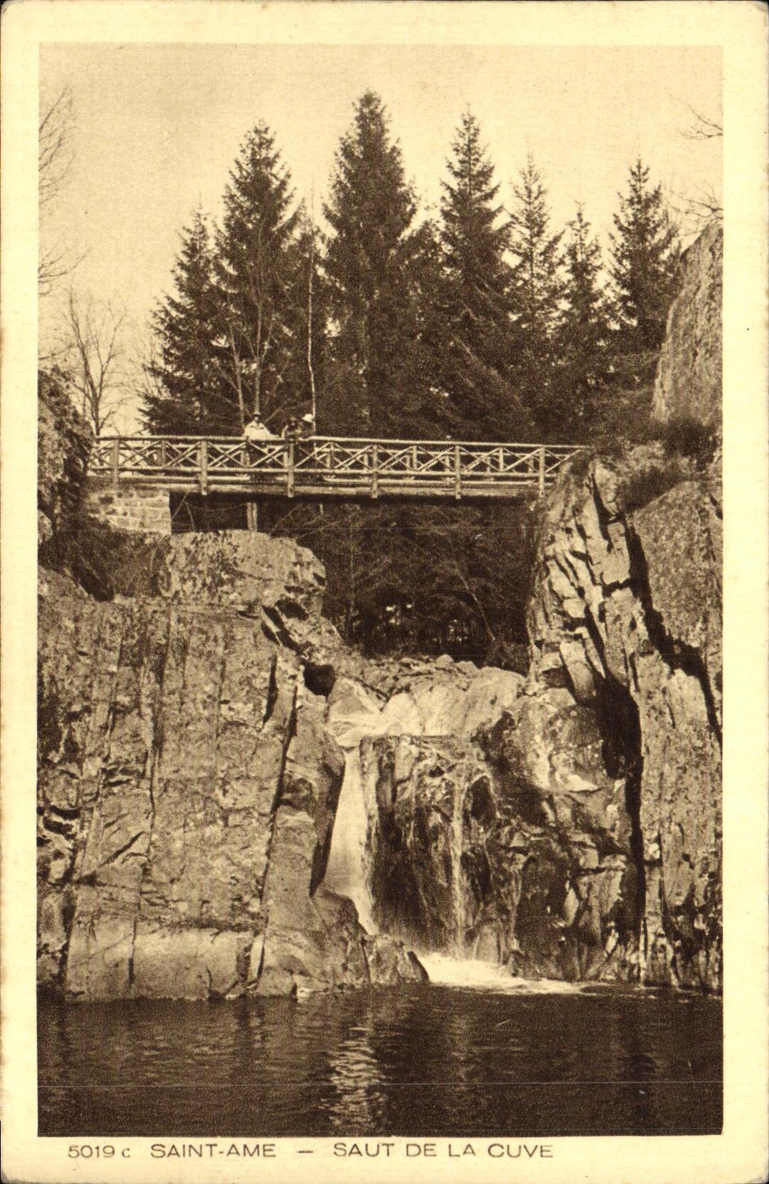 VINTAGE POSTCARD Holy Heart Jump Of the Tank