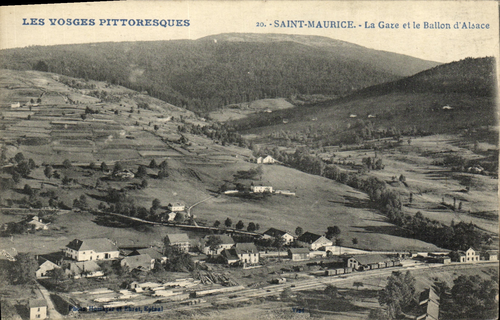 VINTAGE POSTCARD the Picturesque Vosges Maurice Saint Gauze And the Balloon D Alsace