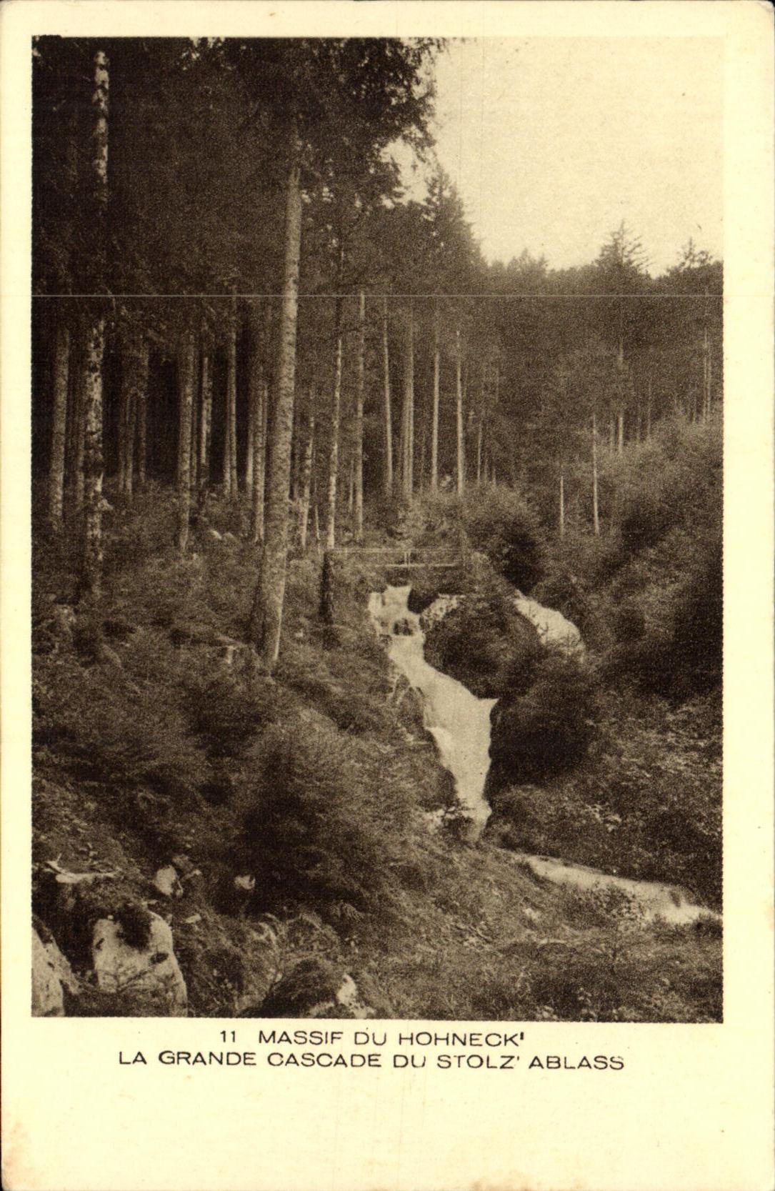 VINTAGE POSTCARD Massive Of Hohneck the Large Cascade Of Stolz Ablass