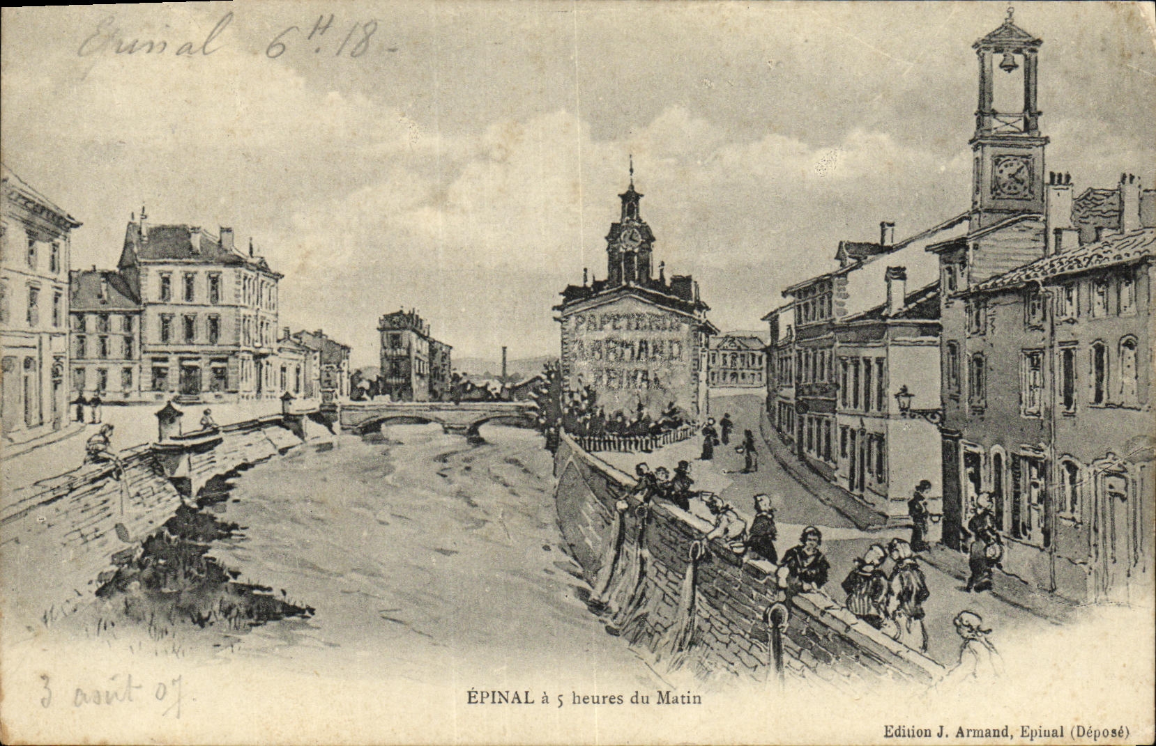 La POSTAL Epinal de la VENDIMIA tiene 5 horas de la manana