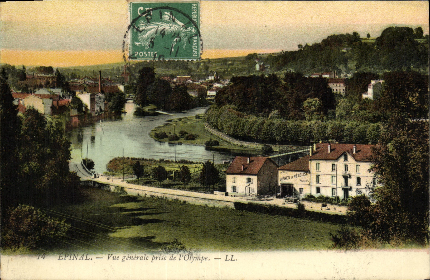 Opinion de Epinal de la POSTAL de la VENDIMIA tomada de L Olympe