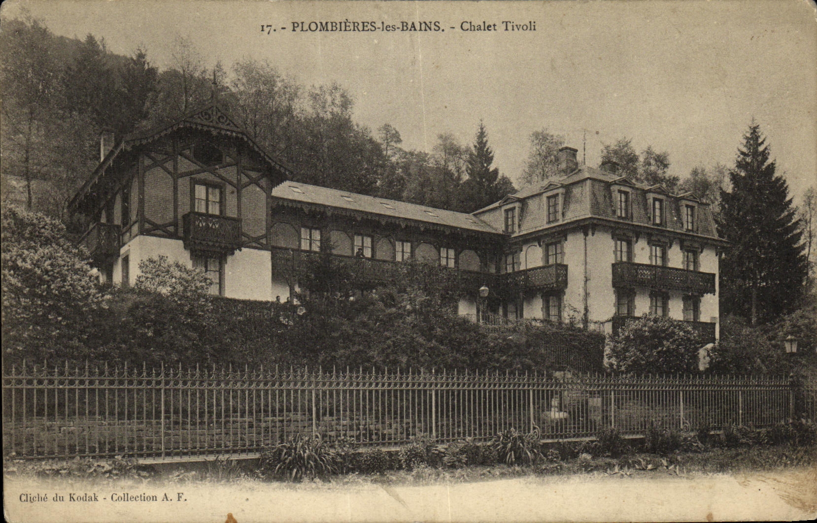 VINTAGE POSTCARD Plombieres Les Bains Tivoli Country cottage