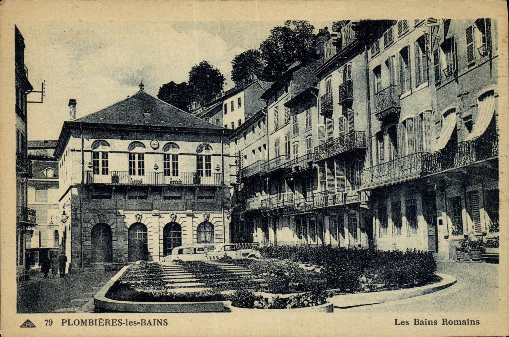 POSTAL Plombieres de la VENDIMIA les Bains les Bains romano