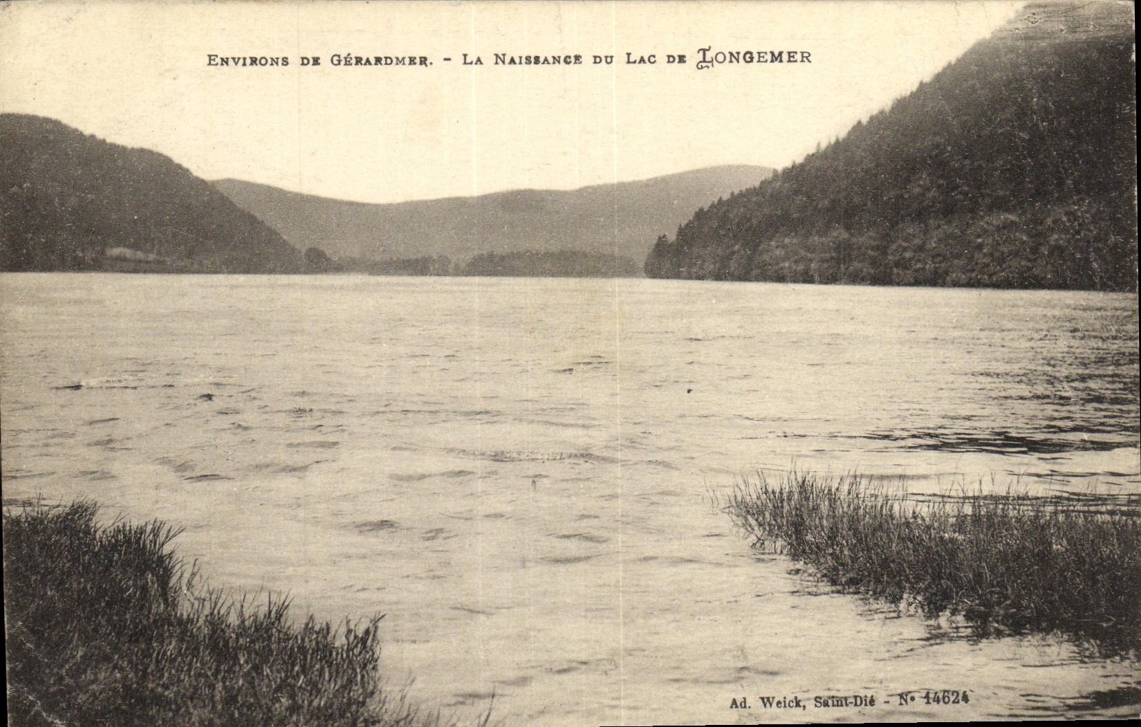 VINTAGE POSTCARD Surroundings of Gerardmer Birth Of the Lake De Longemer
