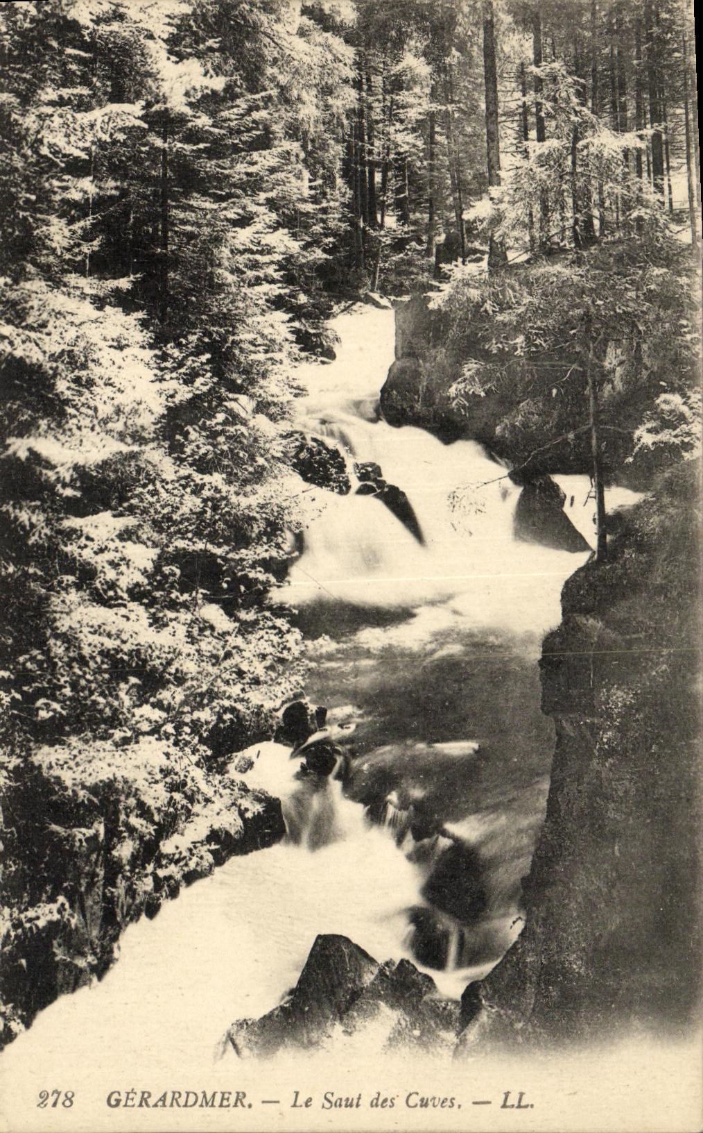VINTAGE POSTCARD Gerardmer the Jump of the Tanks