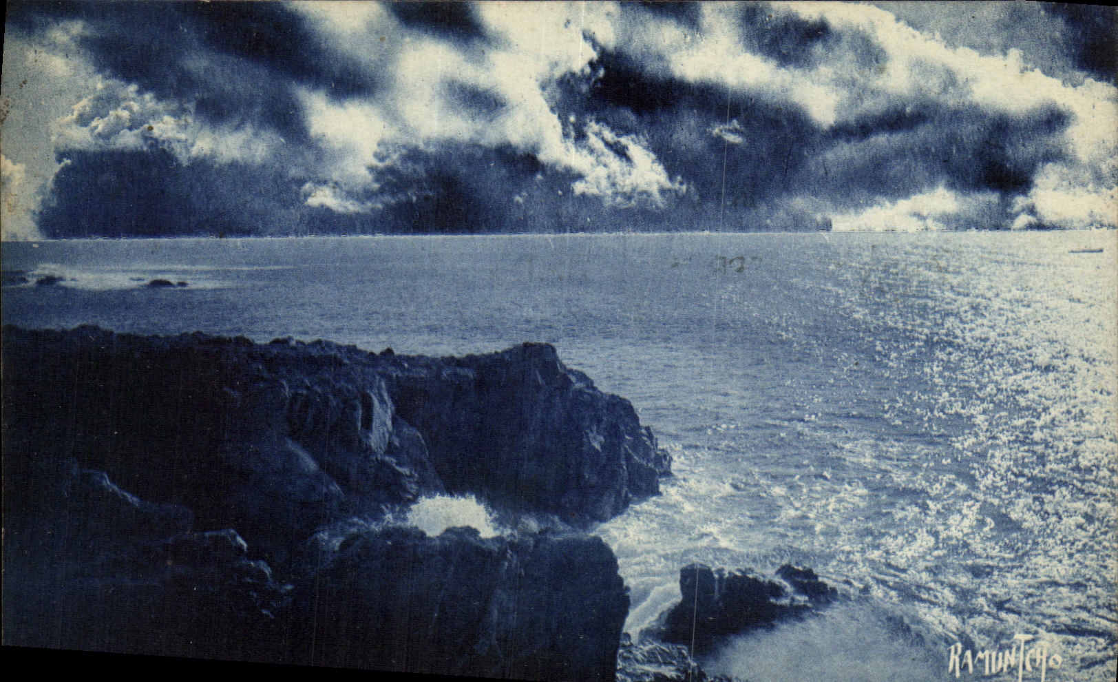 VINTAGE POSTCARD Sands D Olonne Rocks Of St Nicolas