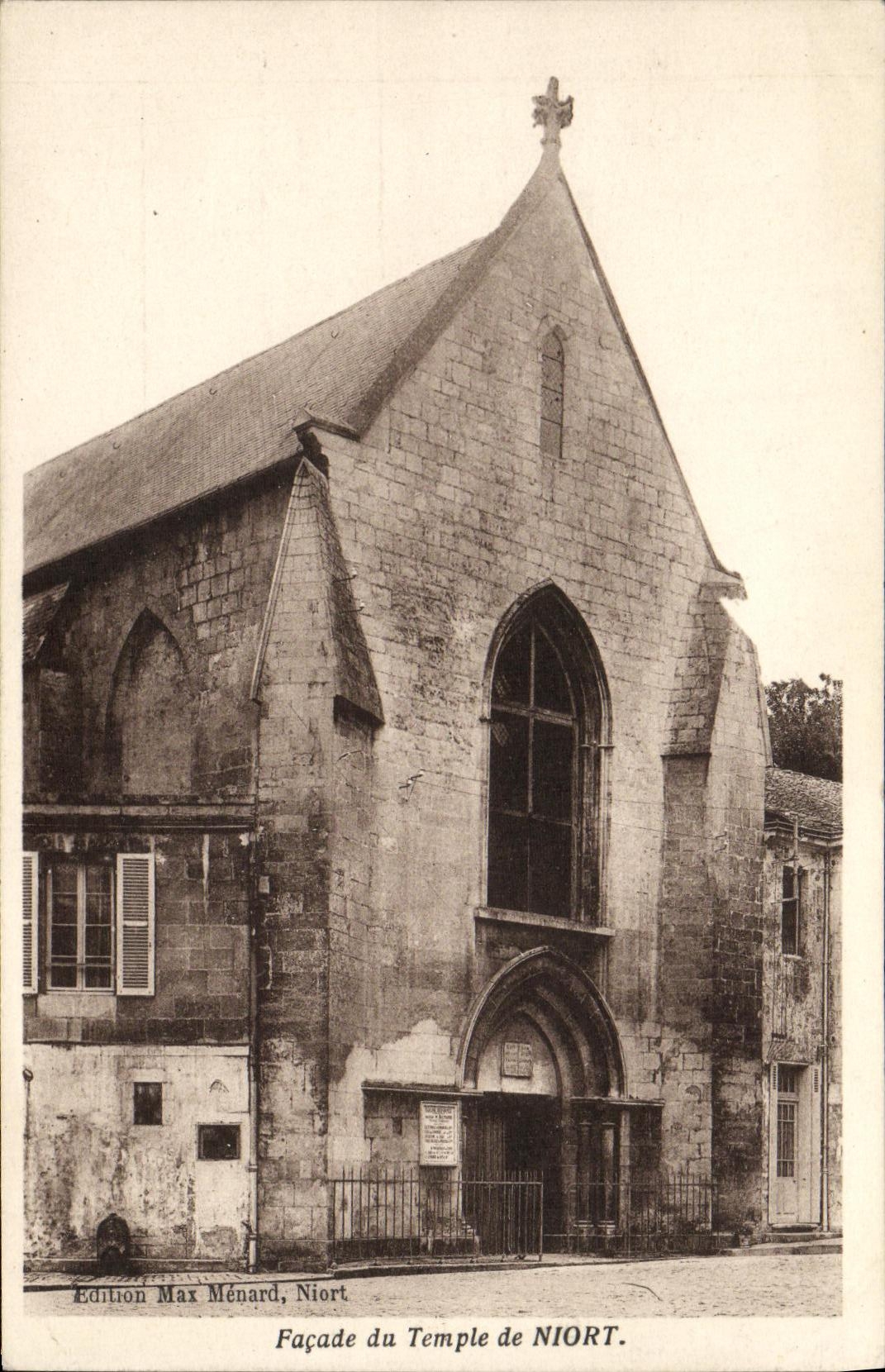 Ataque frontal de la POSTAL de la VENDIMIA de la tormenta de Niort