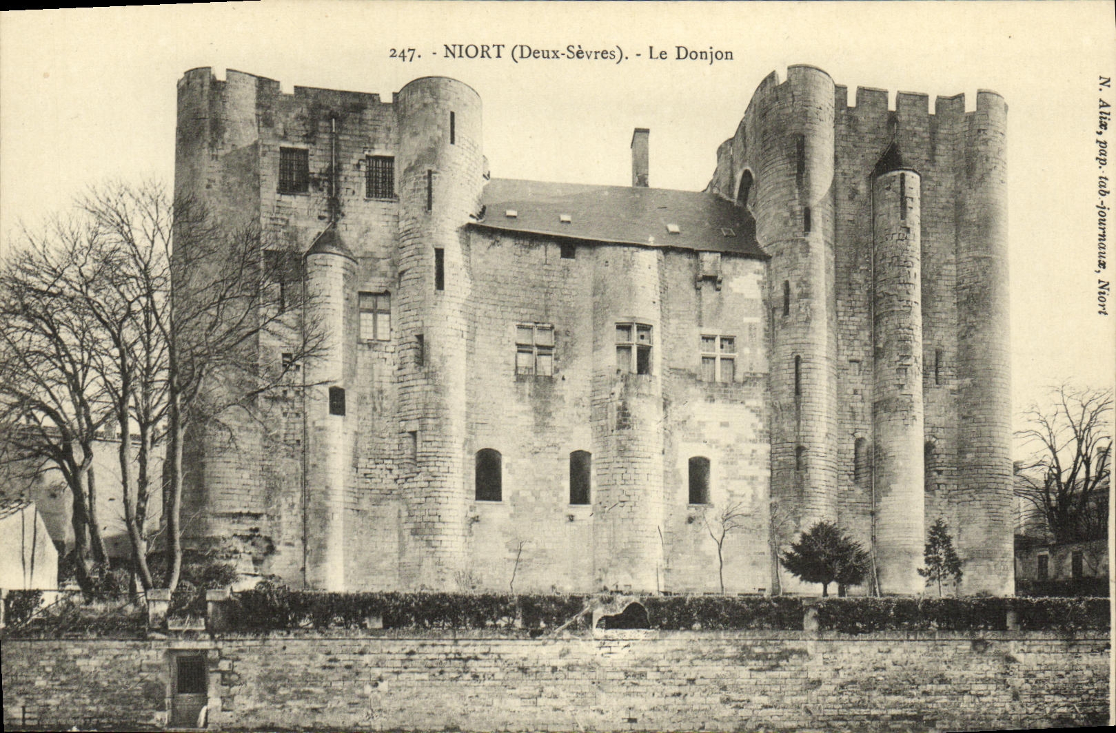 VINTAGE POSTCARD Niort the Keep