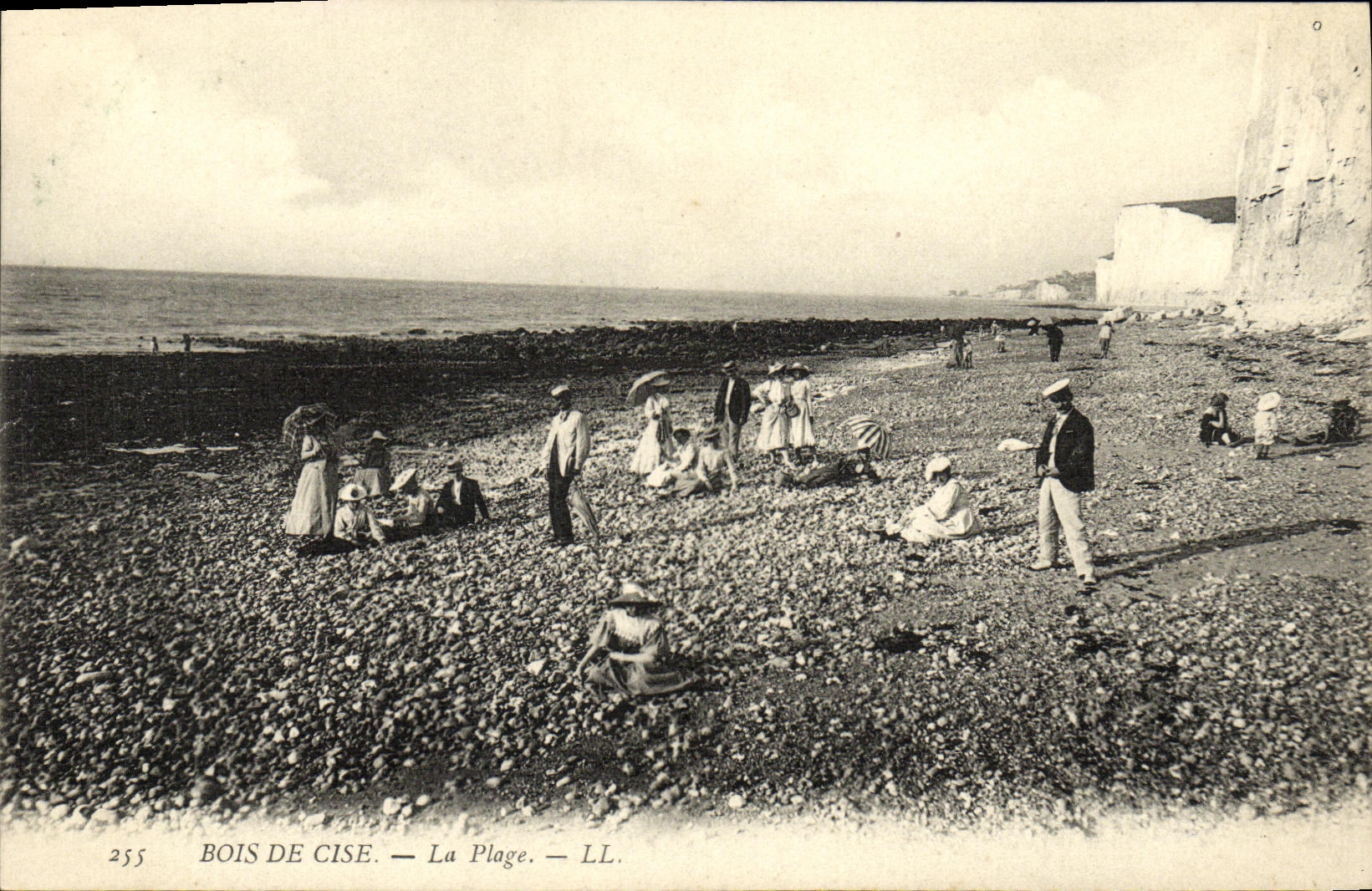 VINTAGE POSTCARD Wood De Cise the Beach