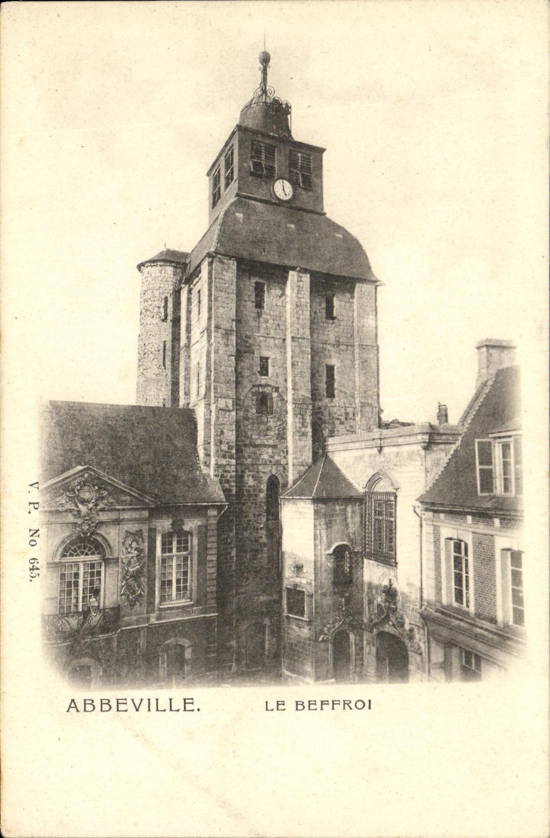 VINTAGE POSTCARD Abbeville the Belfry