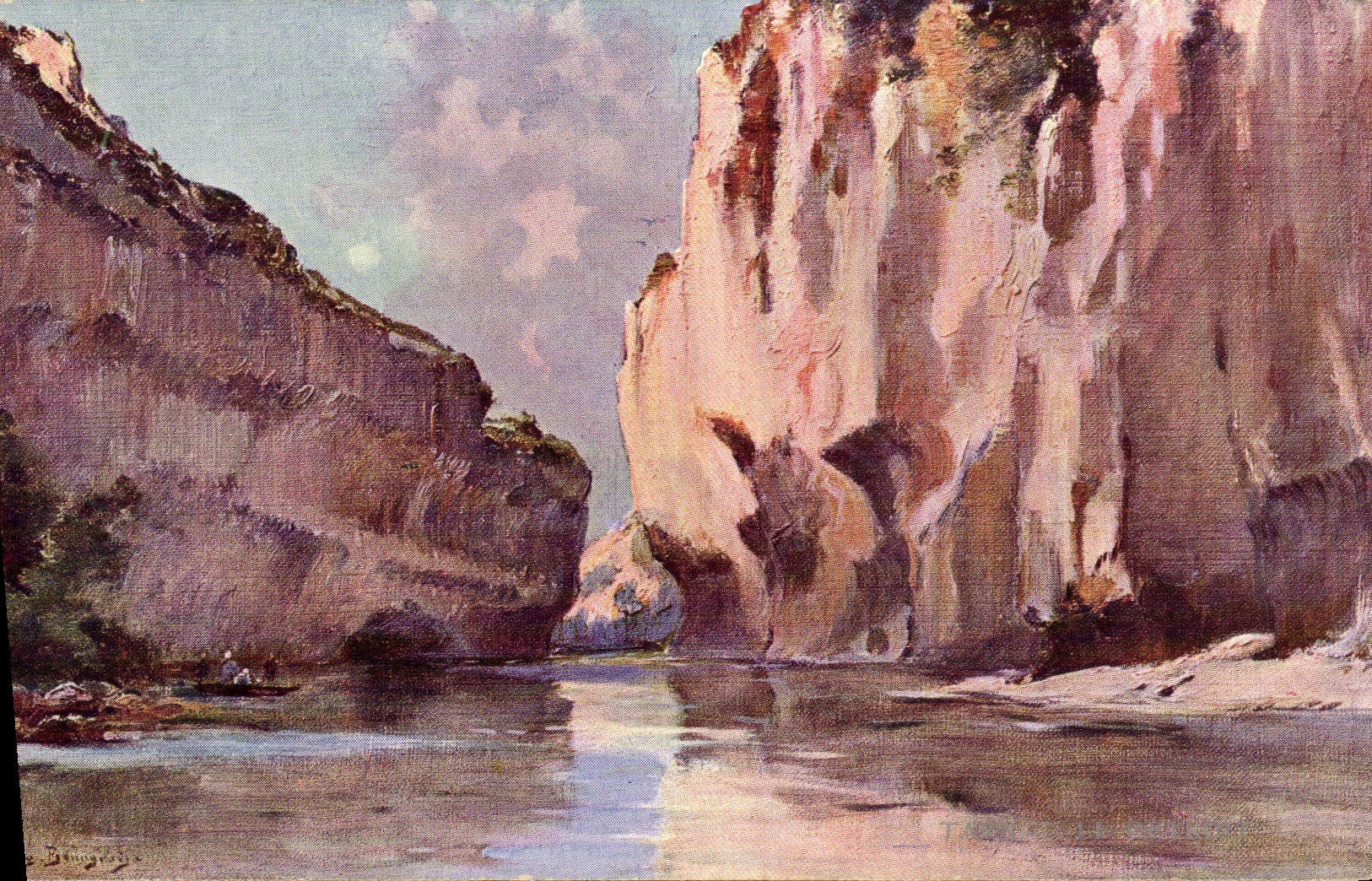 VINTAGE POSTCARD Gorges of the Tarn the Strait