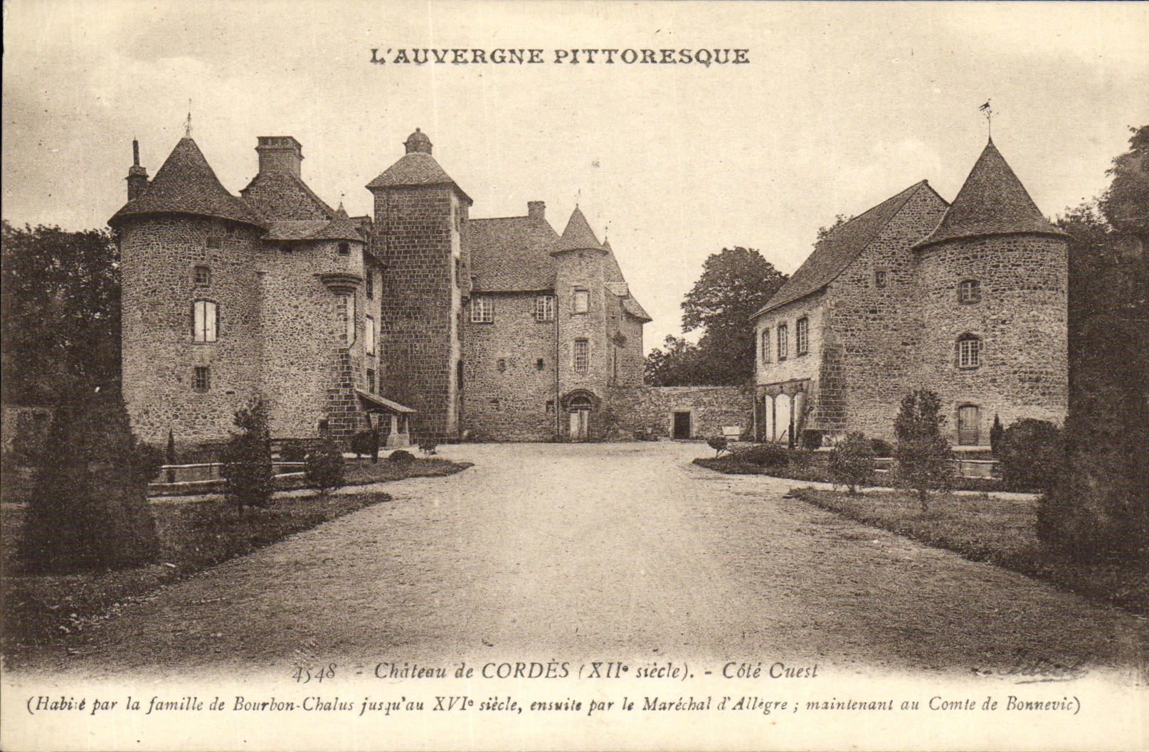 La POSTAL de la VENDIMIA Cords el castillo de la dimension de Cuest