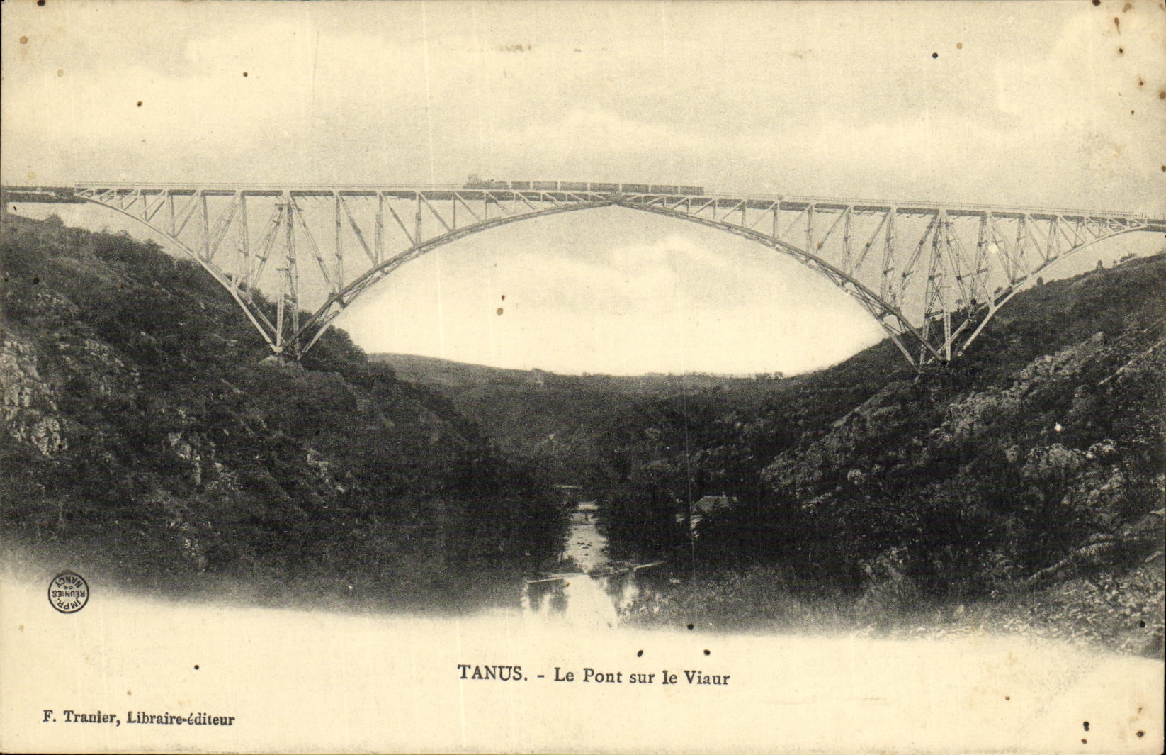 VINTAGE POSTCARD Tanus the Bridge on Viaur