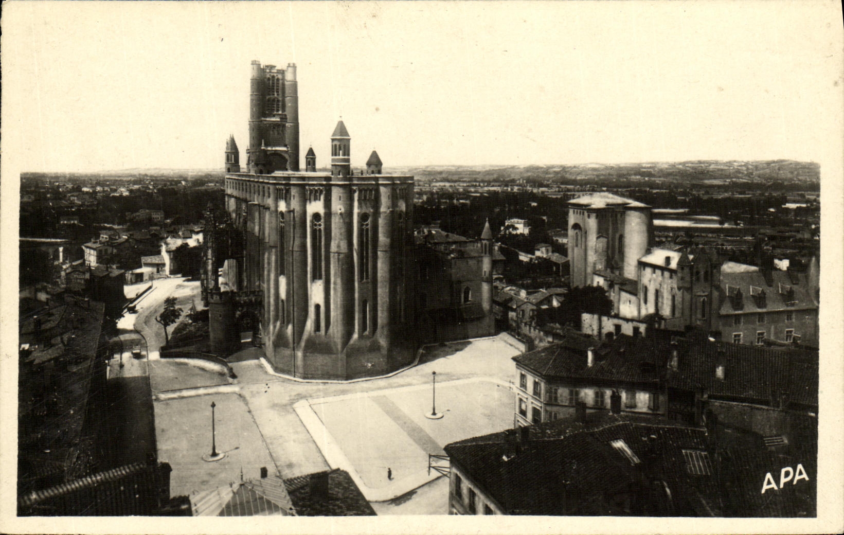 Catedral co de Albi de la POSTAL de la VENDIMIA  Ceclle el púlpito