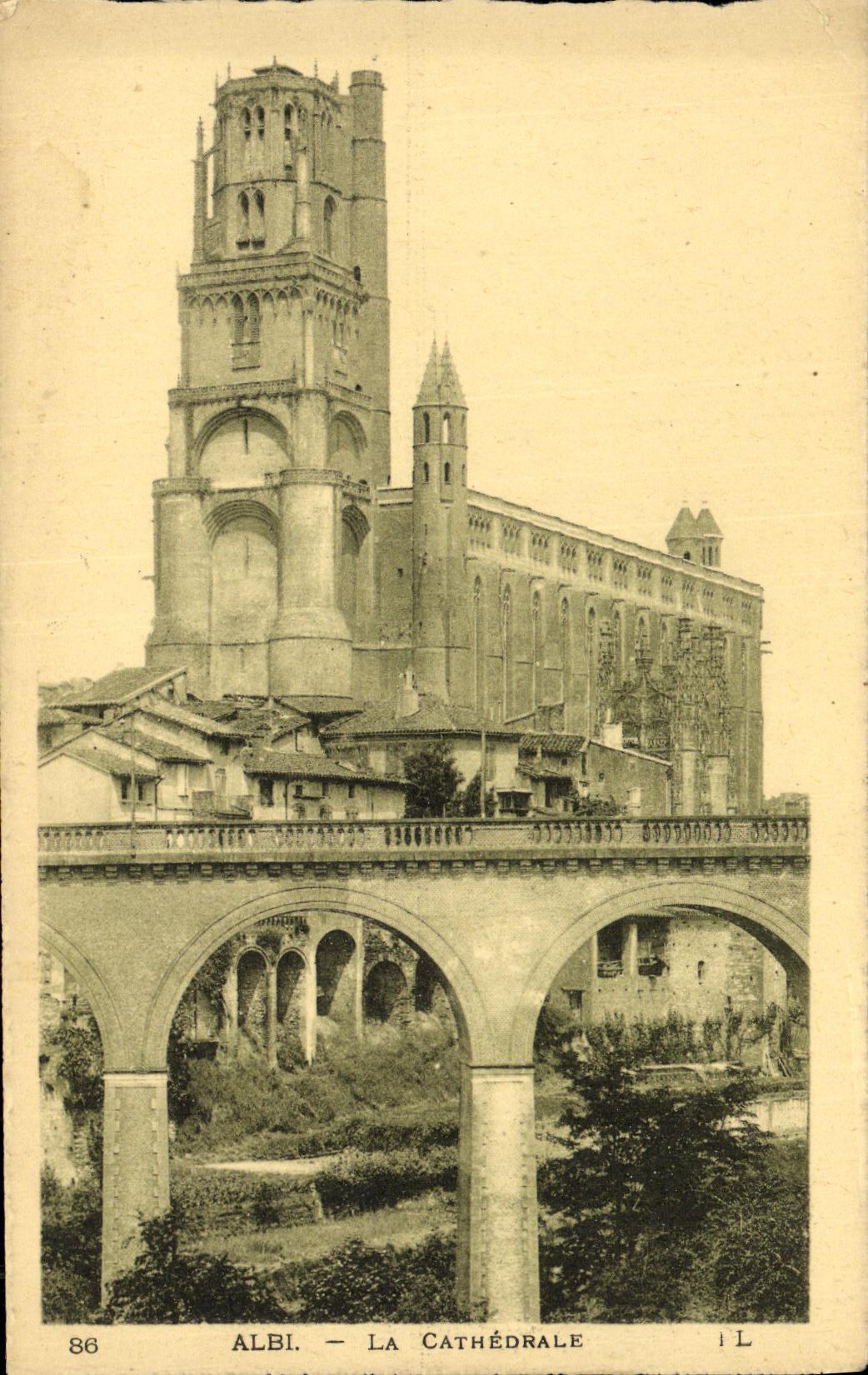 Catedral de Albi de la POSTAL de la VENDIMIA