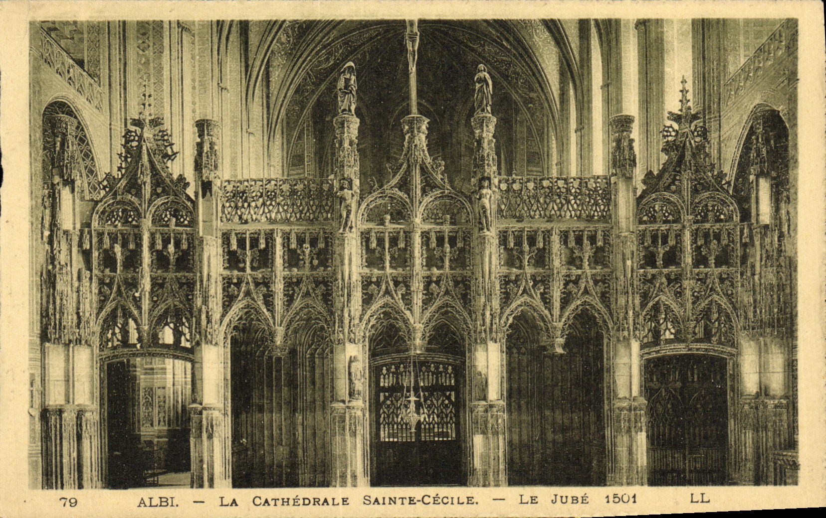 POSTAL Albi de la VENDIMIA la catedral co  Cecile Jube