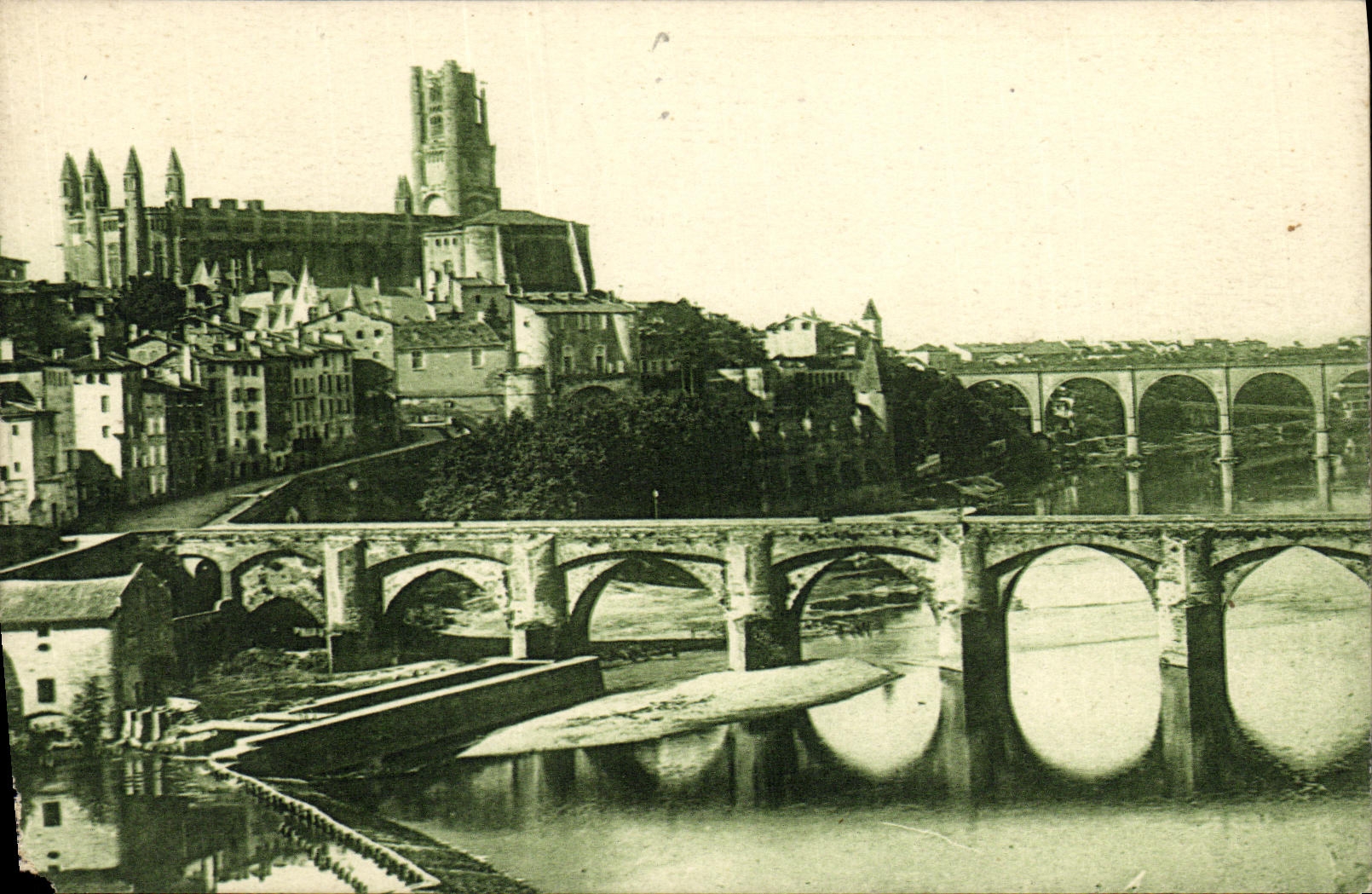 Puentes de Albi de la POSTAL de la VENDIMIA