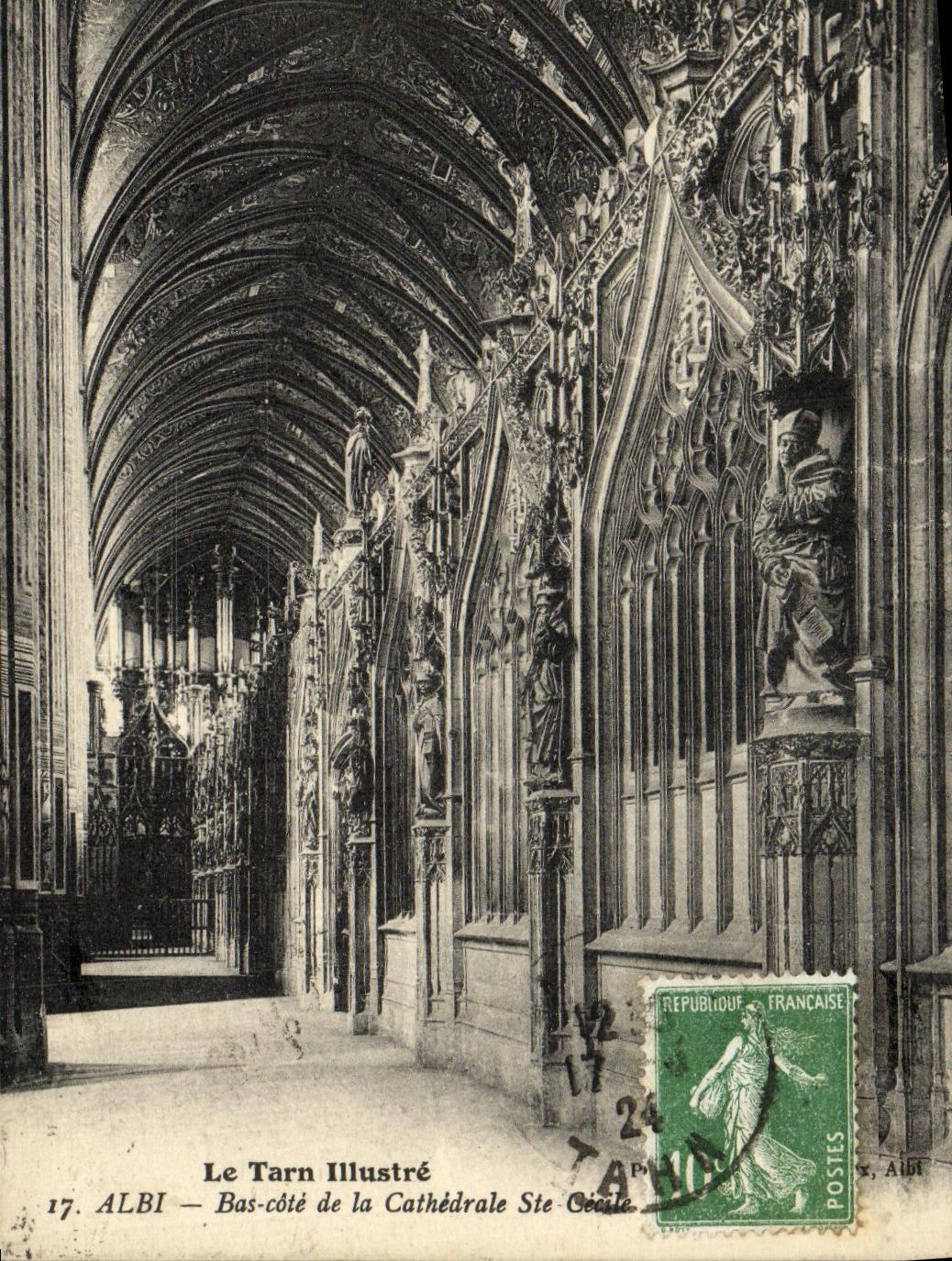La POSTAL Albi Bas de la VENDIMIA dimensiona la catedral co  Cecile