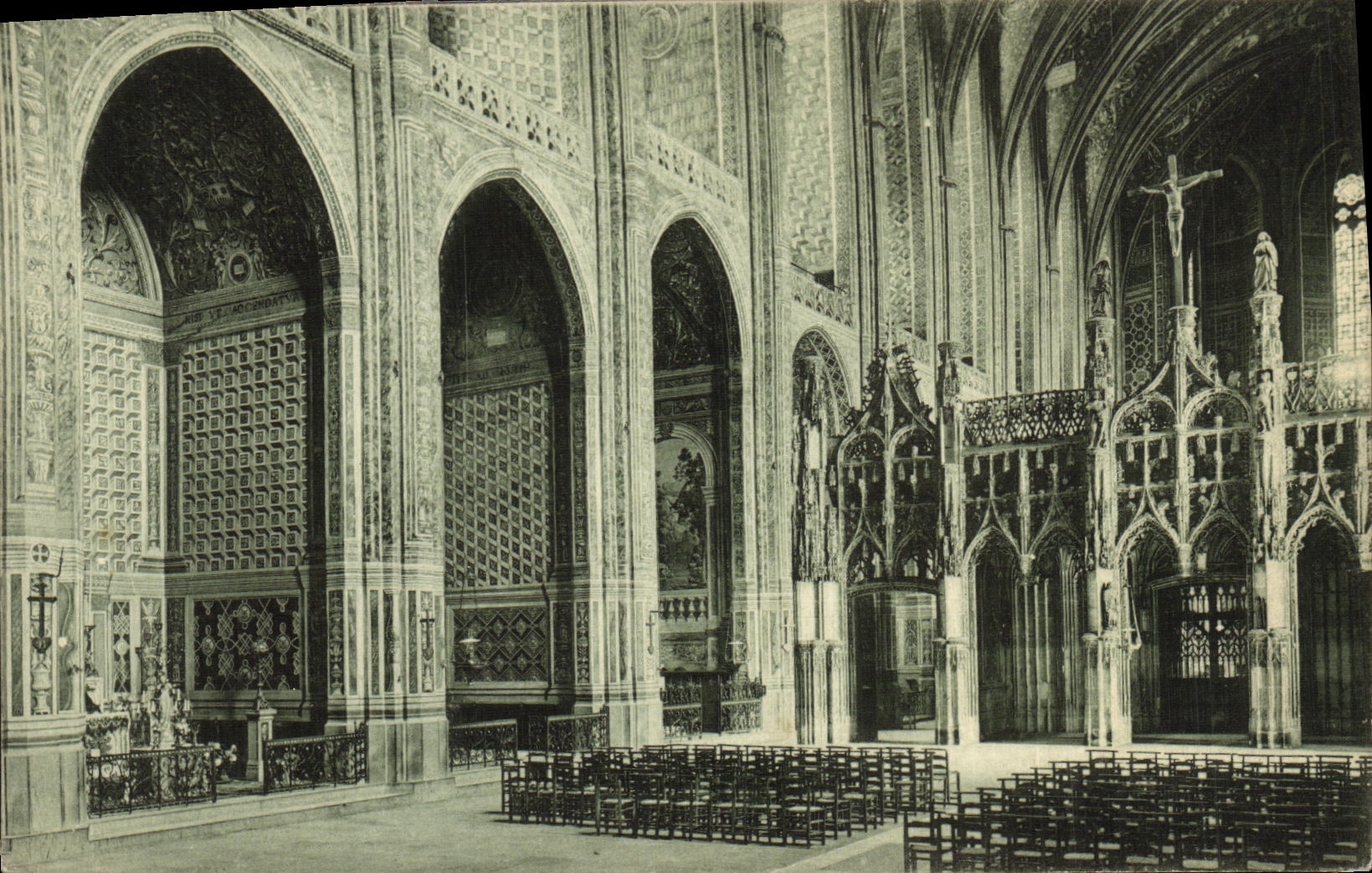 De la VENDIMIA de la POSTAL de Albi de la catedral capillas laterales de Cecile Sainte