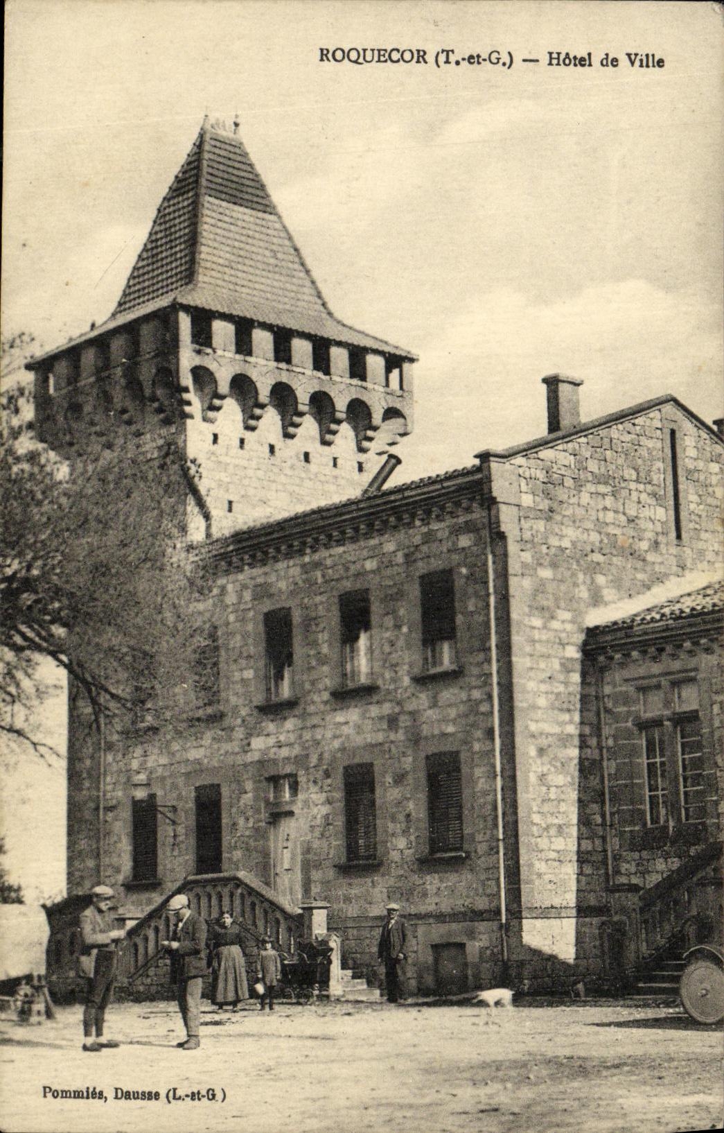 Ayuntamiento de Roquecor de la POSTAL de la VENDIMIA