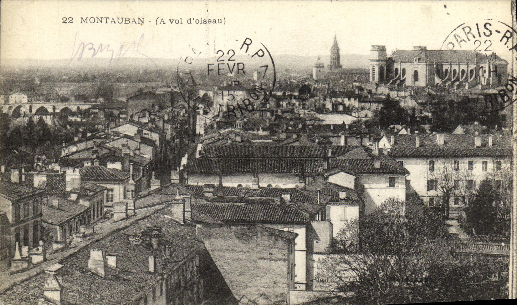 VINTAGE POSTCARD Montauban