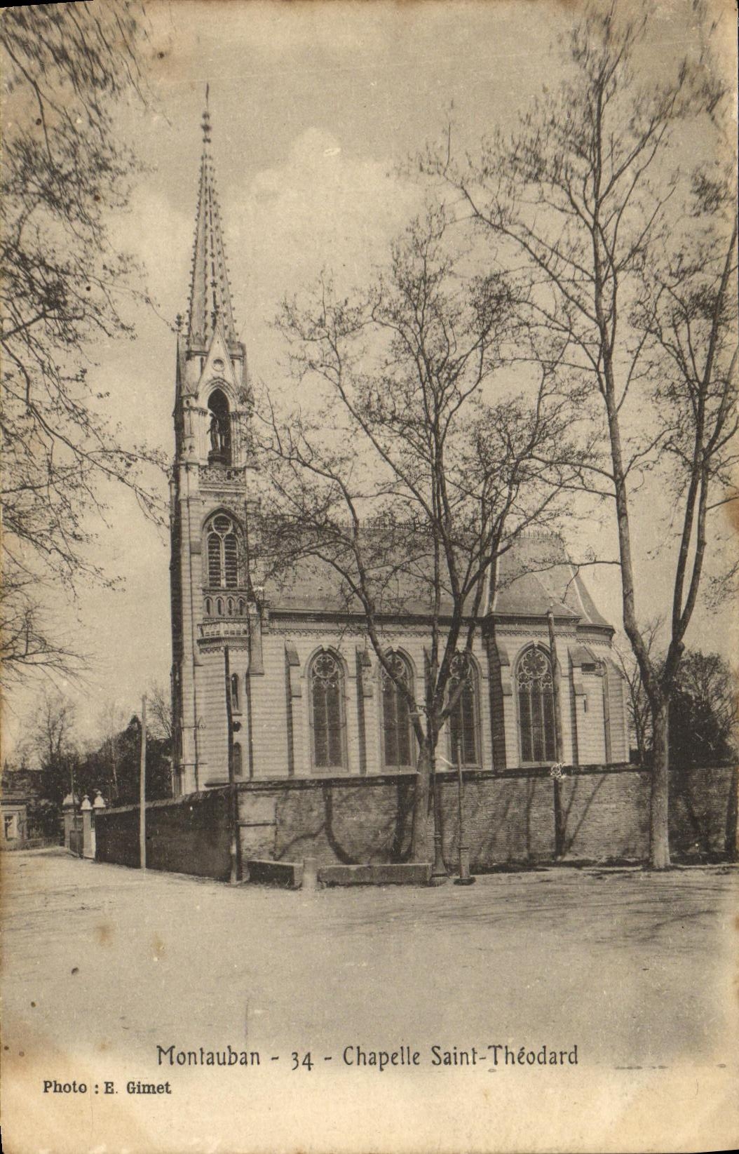 VINTAGE POSTCARD Montauban Vault Theodard Saint