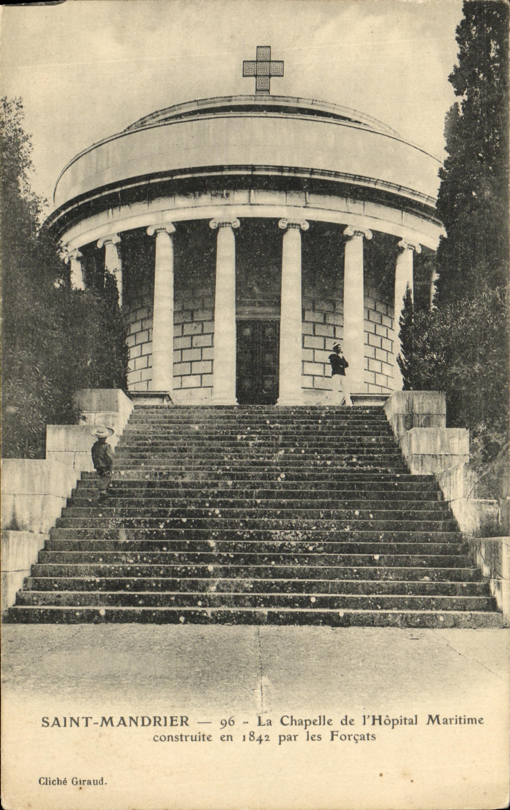 VINTAGE POSTCARD Montauban La Chapelle of L Hospital Maritime built in 1842 by the convicts