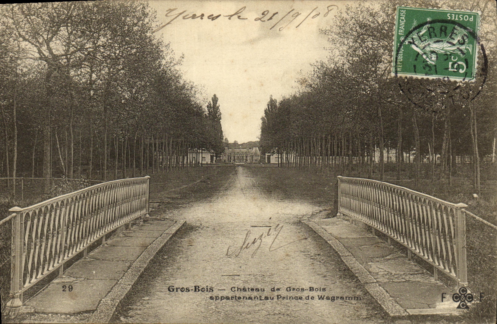 CPA Gros Bois Chateau de Gros Bois appartenant au prince de Wagramm