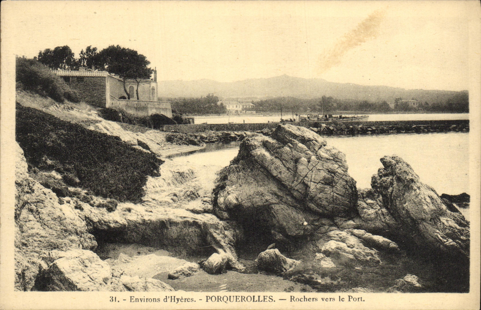CPA Porquerolles Rochers vers le Port Environs d Hyeres