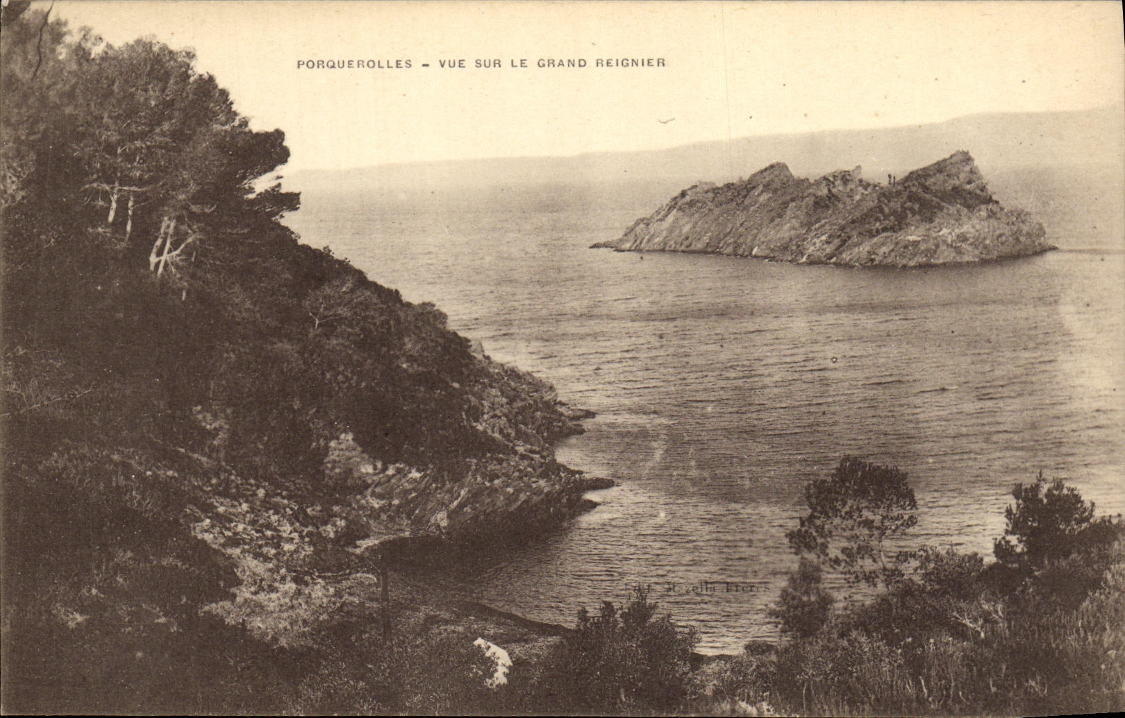 CPA Ile Porquerolles Vue sur Le Grand Reignier