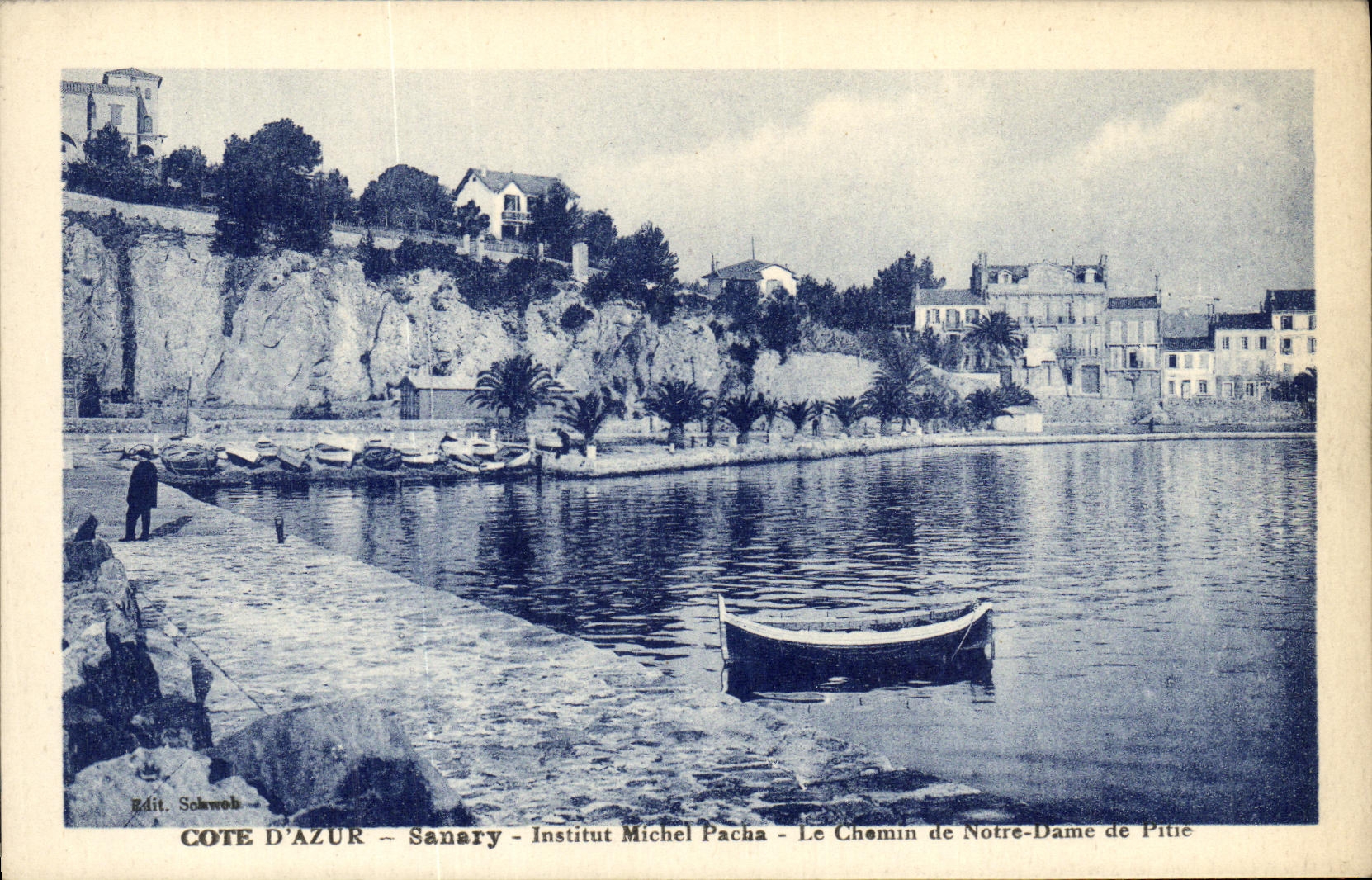 Baja de Miguel del instituto de Sanary de la POSTAL de la VENDIMIA la manera de Notre Dame