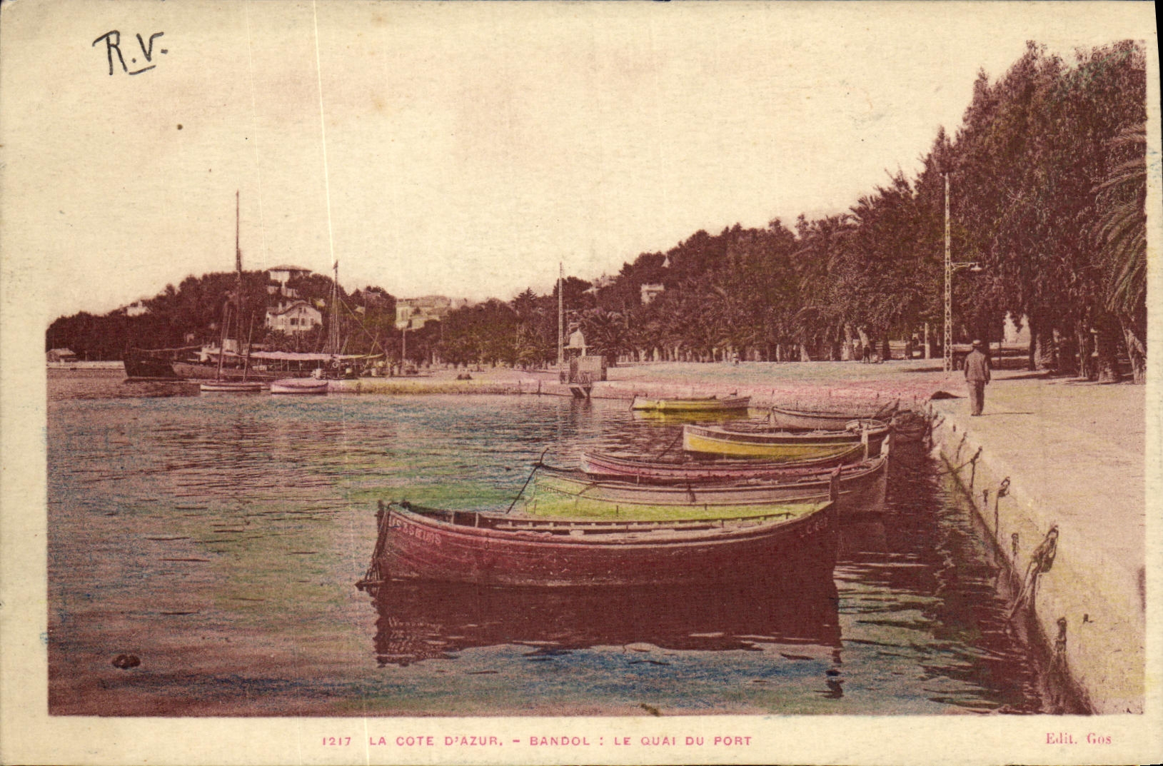 CPA Bandol Le quai du port Bateaux 