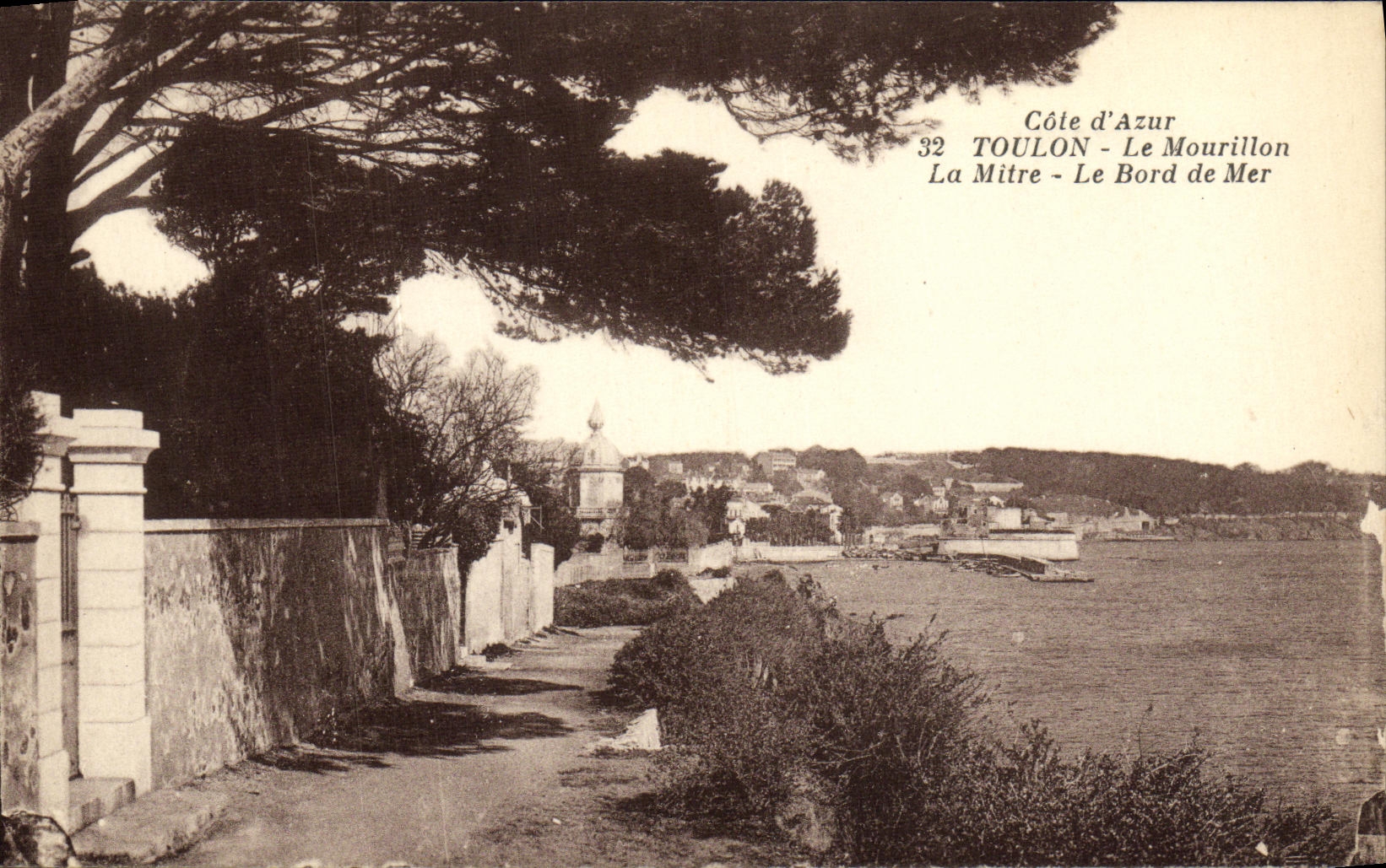 VINTAGE POSTCARD Toulon Mourillon the Miter the Seaside