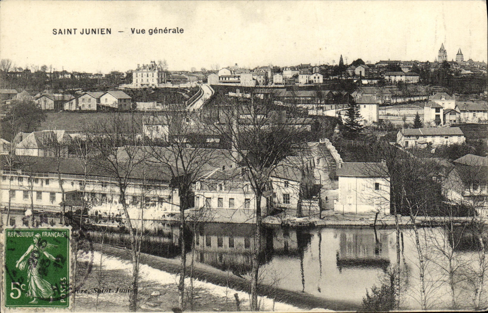 VINTAGE POSTCARD Holy Junien View