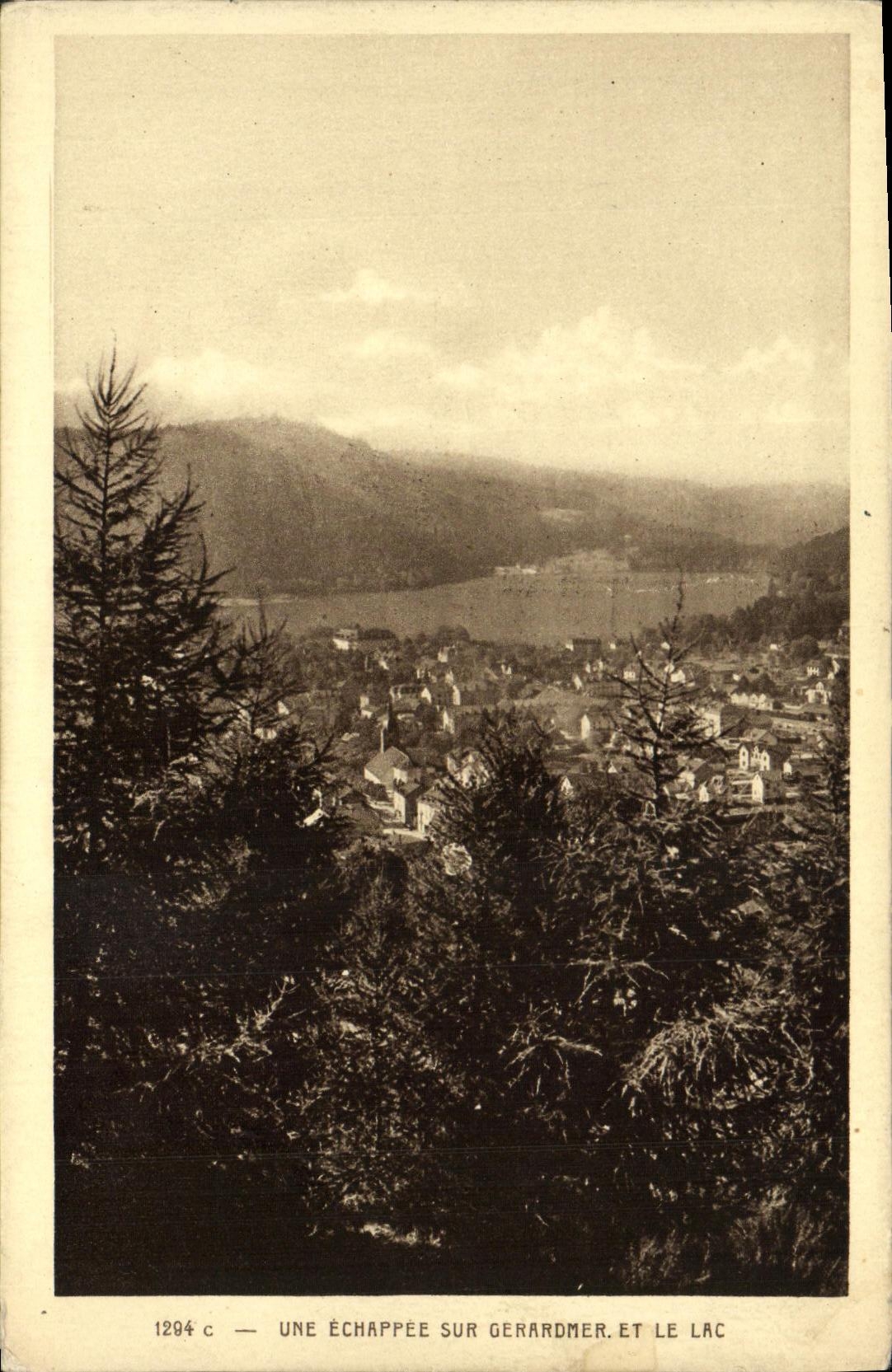 VINTAGE POSTCARD Gerardmer an Escape on Gerardmer the Lake