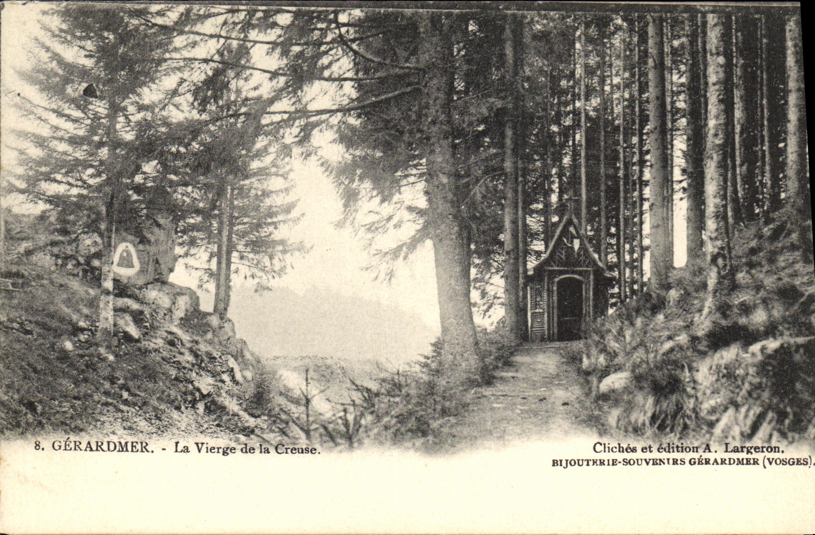 VINTAGE POSTCARD Gerardmer the Virgin of the Hollow one