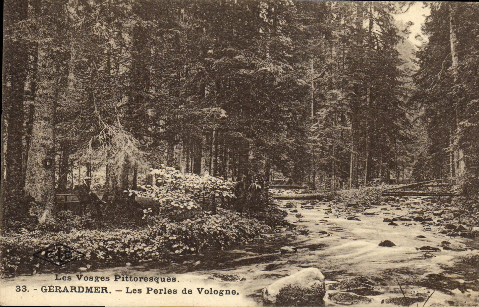 VINTAGE POSTCARD Gerardmer Pearls of Vologne