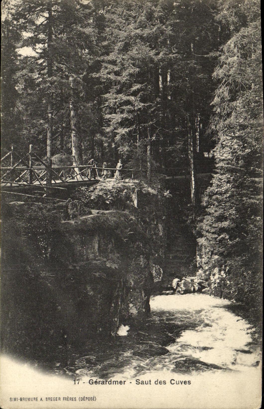 VINTAGE POSTCARD Gerardmer Jump of the Tanks