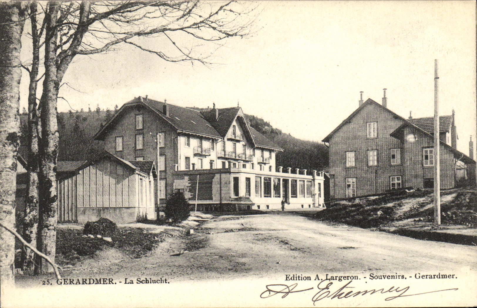 VINTAGE POSTCARD Gerardmer Schiucht
