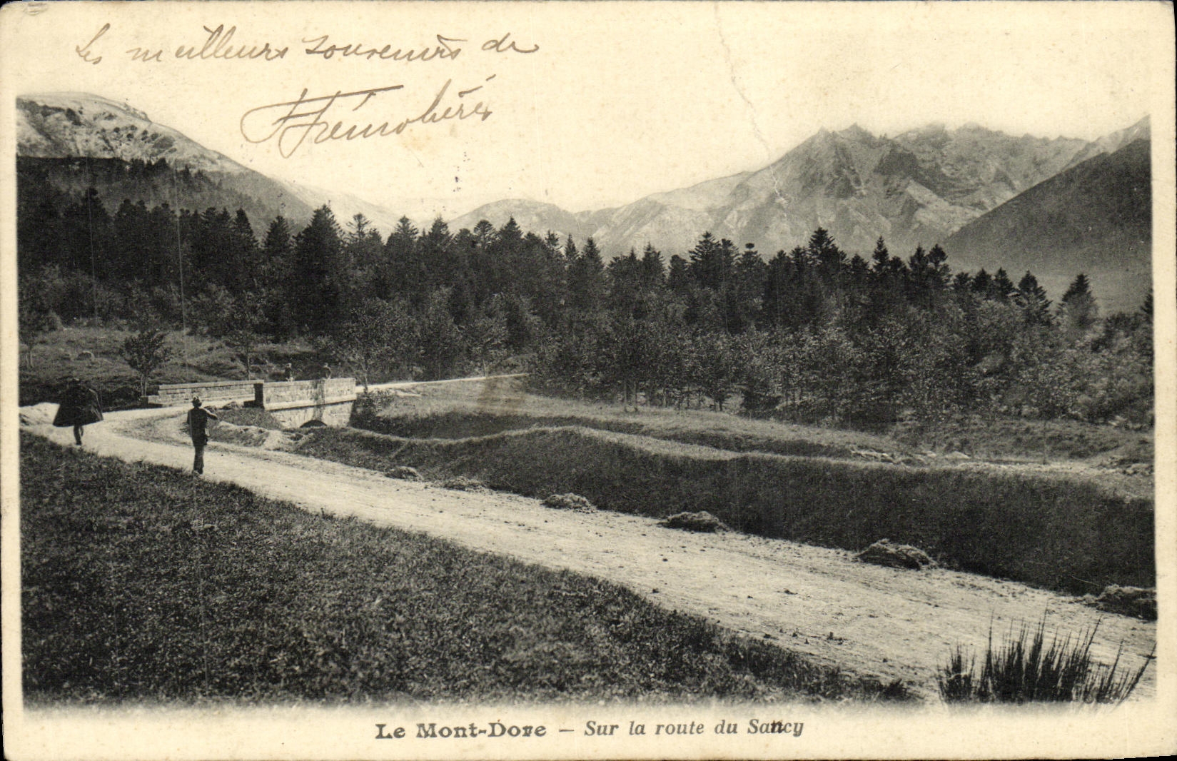 VINTAGE POSTCARD the Mount Gilds On the Road of Sancy