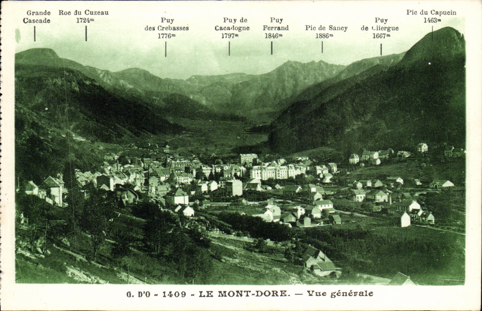 VINTAGE POSTCARD the Mount Gilds View