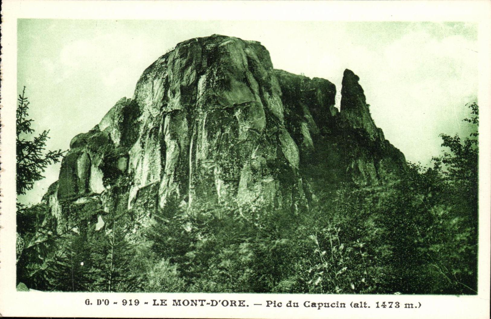 VINTAGE POSTCARD the Mount Gilds Peak of the Capuchin