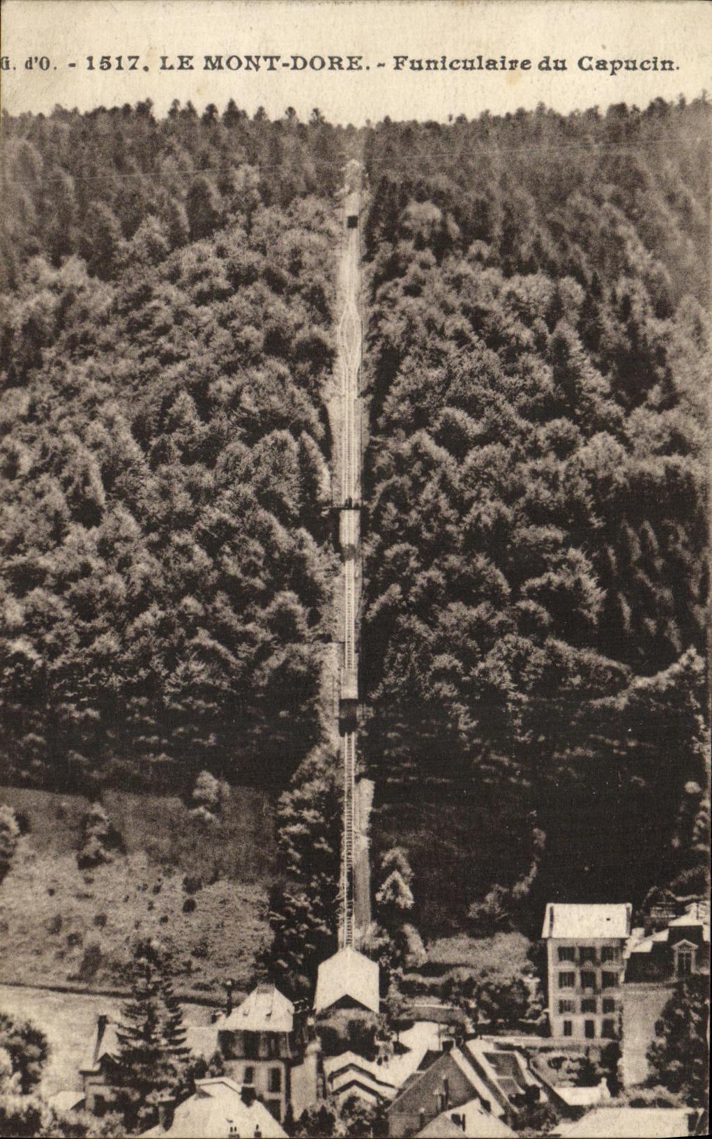 VINTAGE POSTCARD the Mount Gilds the Rocks Funicular of the Capuchin