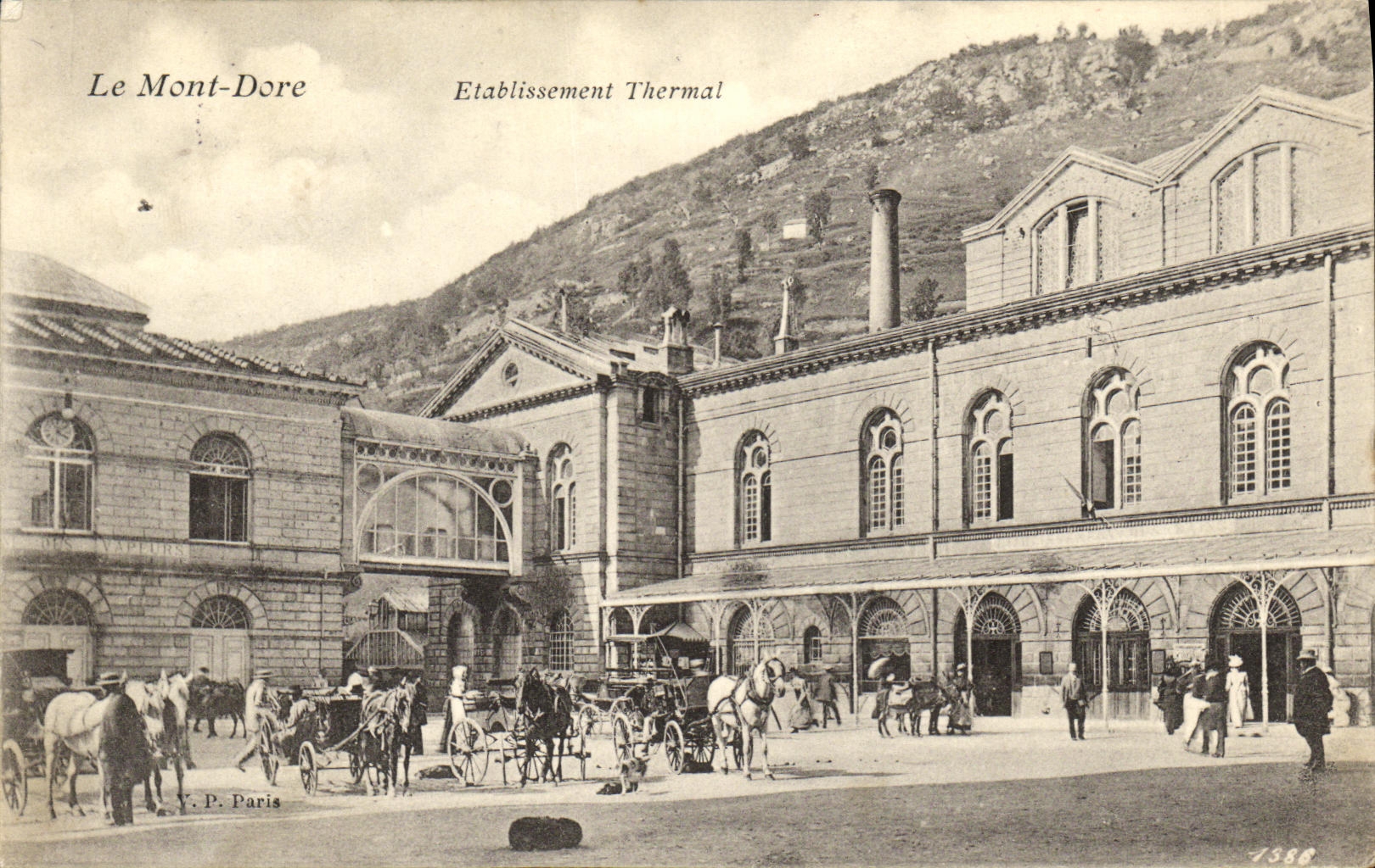 VINTAGE POSTCARD the Mount Gilds Etabissement Thermal